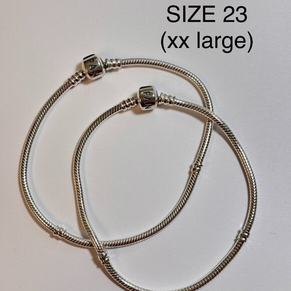 Set of 2 Sterling Silver Pandora Bracelets - Picture 1 of 1